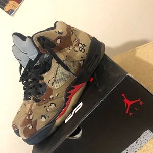 Desert camo supreme jordan 5s